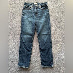 LOFT Dark Blue Straight Leg Jeans
